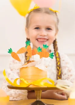 Dekoracja babeczek tortu MARCHEWKI 6szt.