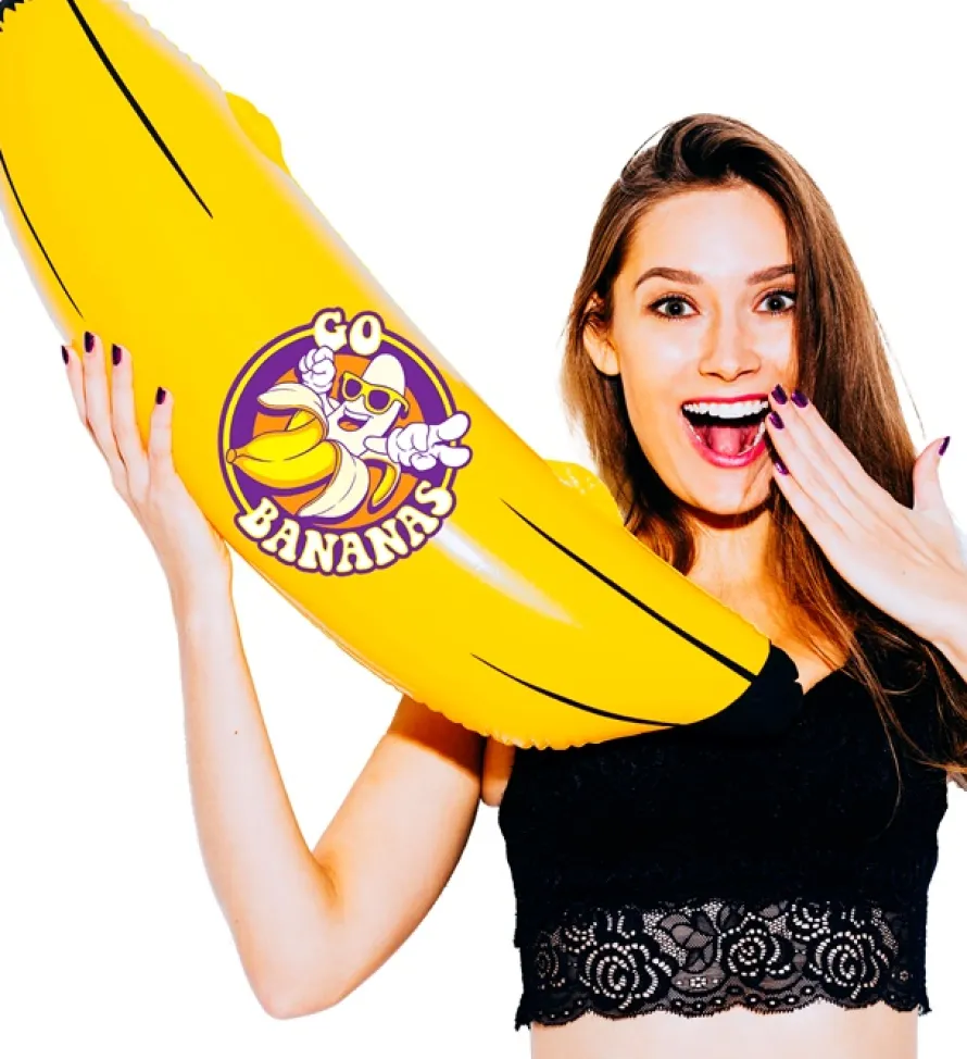 Dekoracja BANAN dmuchany 100 cm
