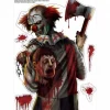 Dekoracja halloweenowa na ścianę PRZERAŻAJĄCY KLAUN