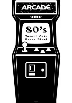 Dekoracja kartonowa AUTOMAT DO GIER 80's