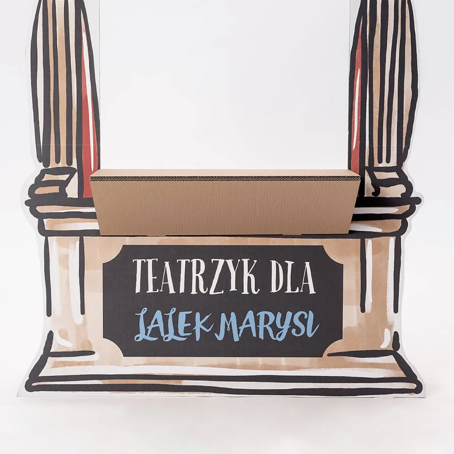 Dekoracja kartonowa TEATRZYK W DOMU