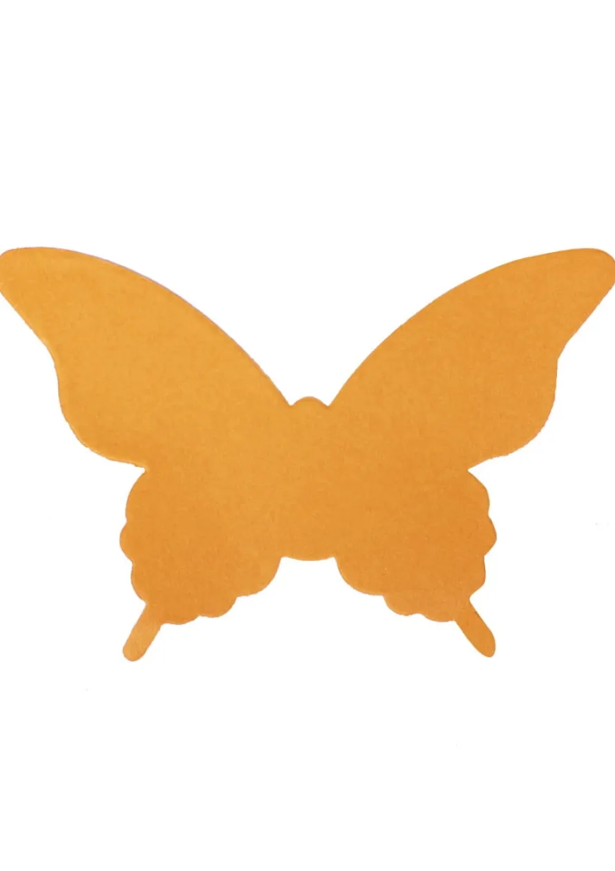 Dekoracja MOTYL pomarańczowa (24szt.)
