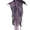 Dekoracja na Halloween wisząca SZKIELET fioletowa 64cm