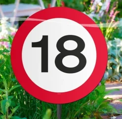 Dekoracja na patyku ZNAK 18