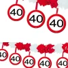Dekoracja na 40 urodziny ZNAK dekoracja wisząca 4m