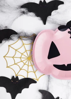 Dekoracja PAJĘCZYNA złota dekoracje halloweenowe (3szt.)