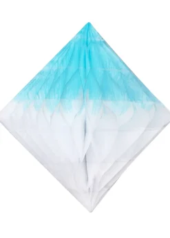 Dekoracja papierowa DIAMENT niebiesko-biała 50cm