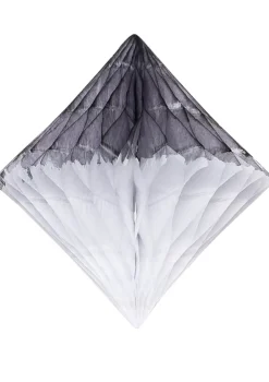 Dekoracja papierowa DIAMENT czarno-biała 50cm