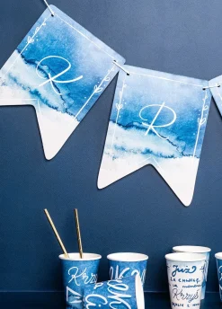 Dekoracja personalizowana BABY SHOWER BOY girlanda z własnym napisem 4-8 znaków