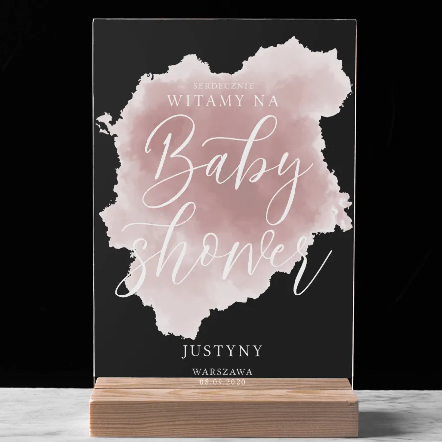 Dekoracja stojąca BABY SHOWER GIRL
