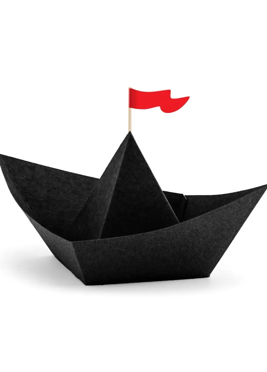 Dekoracja stołu papierowe łódki PIRACI (6szt.)