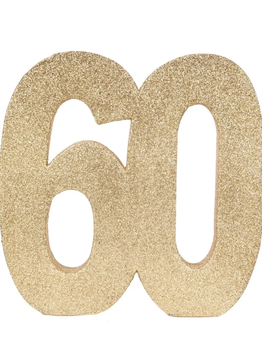Dekoracja stołu 60 URODZINY GLITTER 20cm