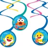 Dekoracja wisząca BABY SHARK swirl (6szt.)