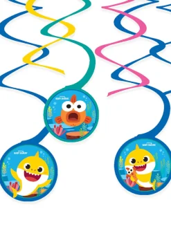 Dekoracja wisząca BABY SHARK swirl (6szt.)