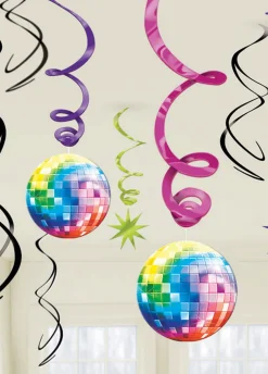 Dekoracja wisząca DISCO serpentyna (12szt.)