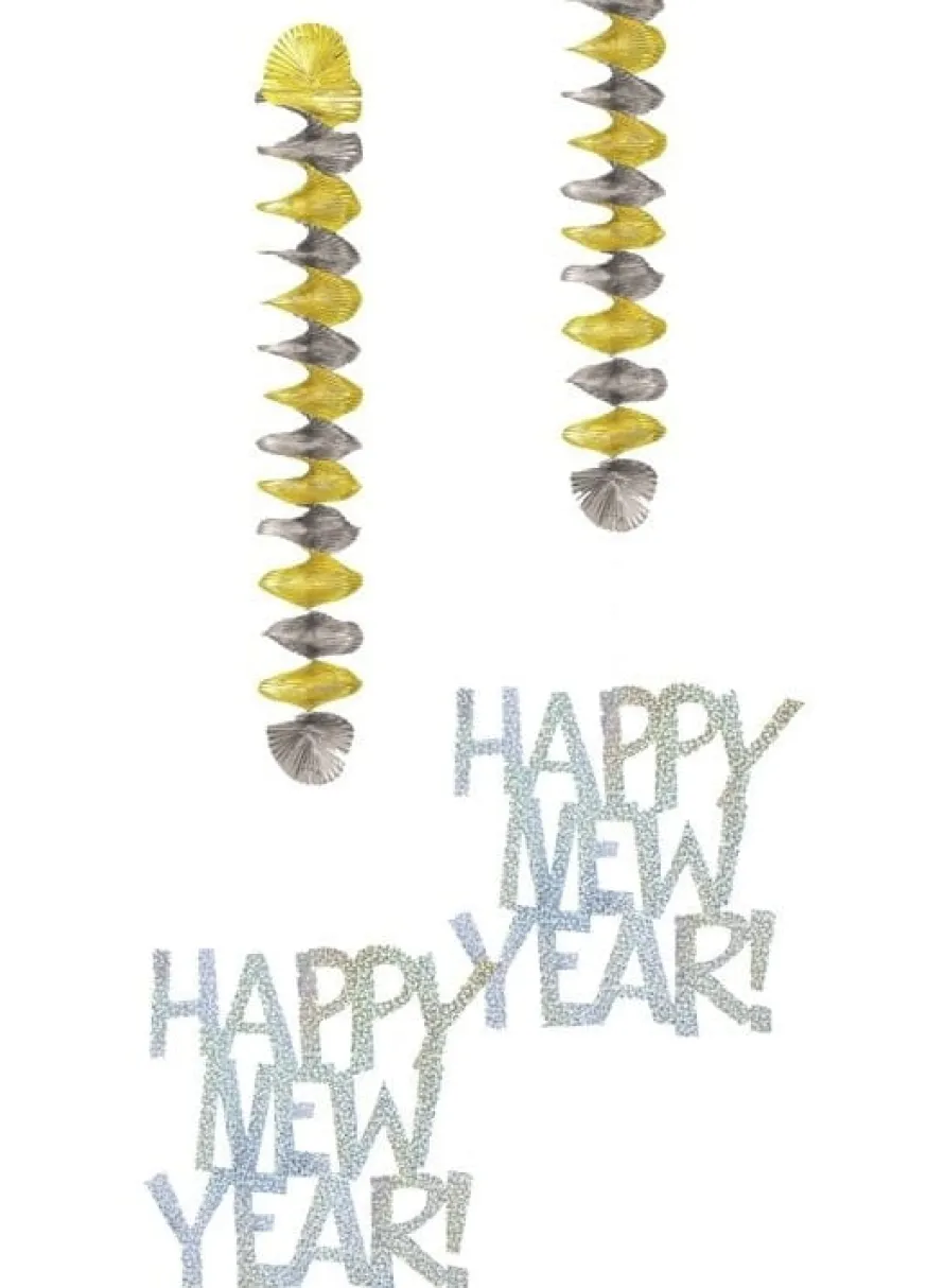 Dekoracja wisząca NEW YEAR dekoracja sylwestrowa sali (2szt)