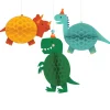 Dekoracja wisząca rozety DINOZAURY (3szt.)
