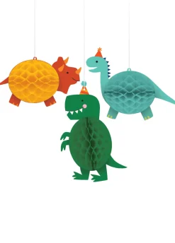Dekoracja wisząca rozety DINOZAURY (3szt.)