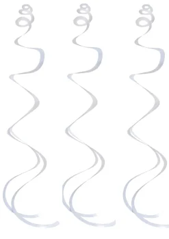 Dekoracja wisząca SWIRL biała (5szt.)