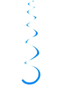 Dekoracja wisząca SWIRL niebieska (5szt.)
