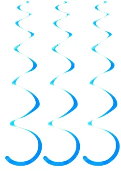 Dekoracja wisząca SWIRL niebieska (5szt.)