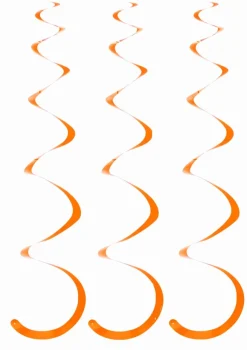 Dekoracja wisząca SWIRL pomarańczowa (5szt.)