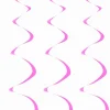 Dekoracja wisząca SWIRL różowa (5szt.)