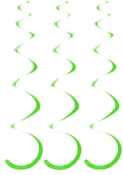 Dekoracja wisząca SWIRL zielona (5szt.)