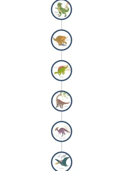 Dekoracja wisząca SZCZĘŚLIWY DINOZAUR (4szt.)