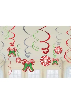 Dekoracja wisząca ŚWIĄTECZNE CUKIERKI swirl (12szt.)
