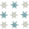 Dekoracje na babeczki ŚNIEŻYNKI Z CUKRU (9szt.)