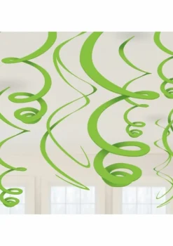 Dekoracje wiszące SWIRL jasnozielone (12szt.)
