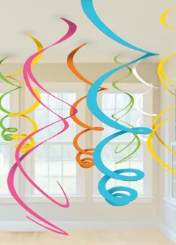 Dekoracje wiszące SWIRL kolorowe (12szt.)