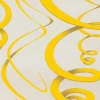 Dekoracje wiszące SWIRL żółte (12szt.)