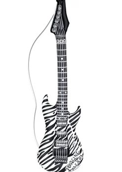 Dmuchana zabawka GITARA ZEBRA dodatek do stroju