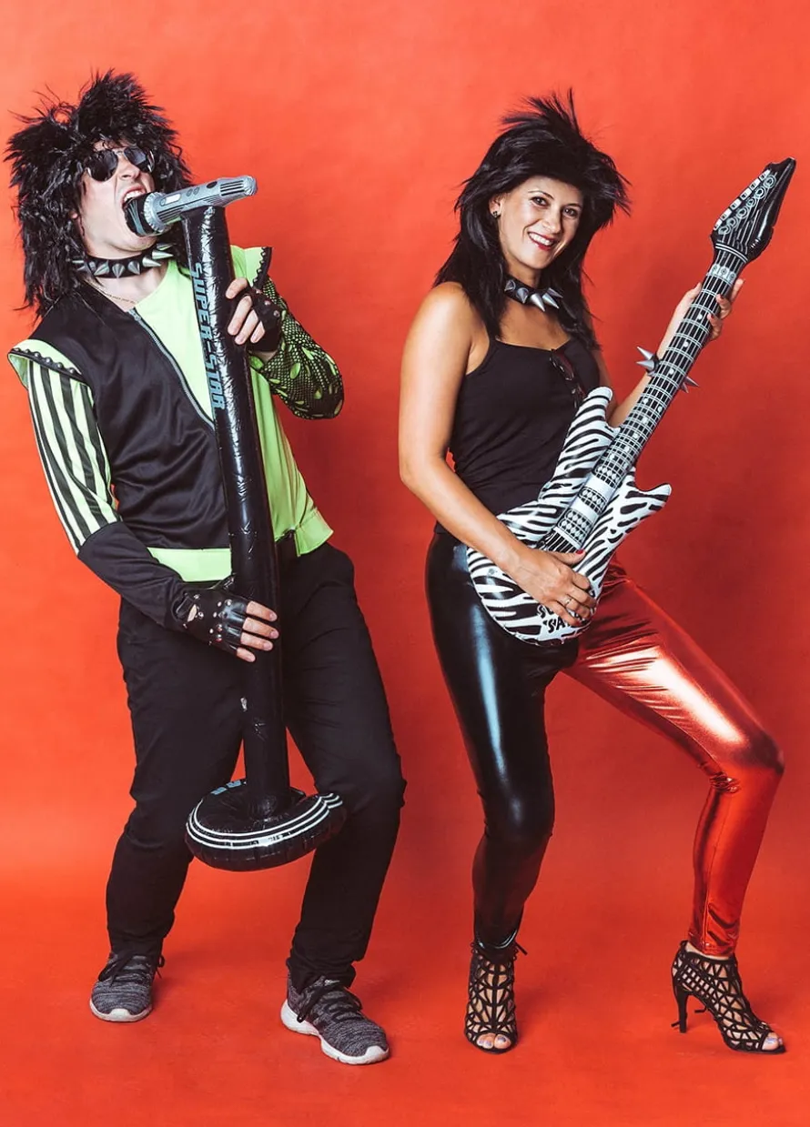 Dmuchana zabawka GITARA ZEBRA dodatek do stroju