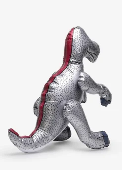 Dmuchany dinozaur srebrny
