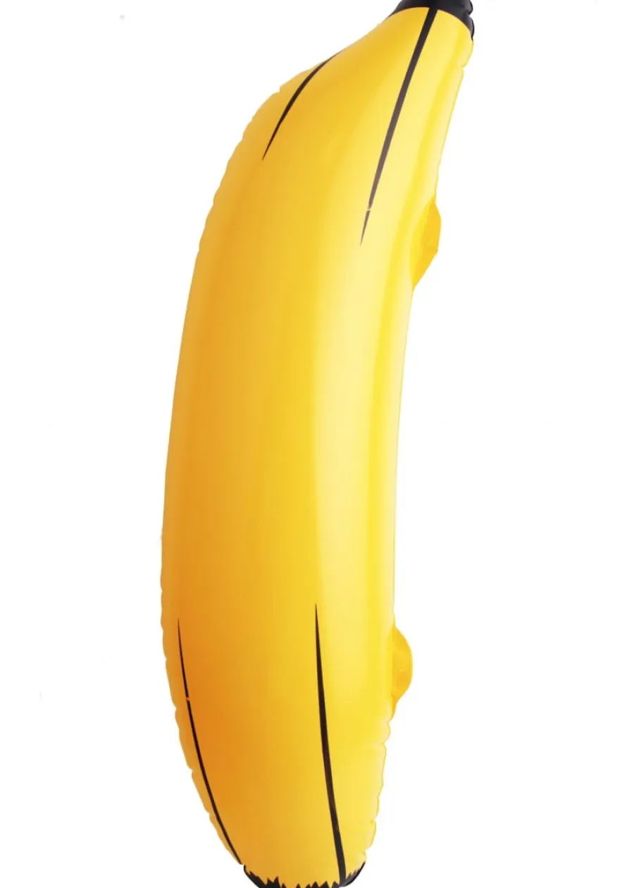 Dmuchany żółty BANAN śmieszny gadżet