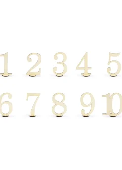 Drewniane NUMERY na stoliki (10szt.)