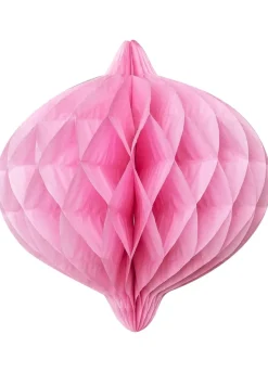 Duża rozeta papierowa HONEYCOMB różowa 40cm