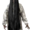 Długa czarna peruka HALLOWEENOWA 100cm