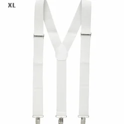 Długie BIAŁE SZELKI - XL