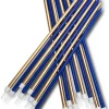 Długie świeczki na tort ZŁOTE i GRANATOWE świeczki urodzinowe (16szt.)