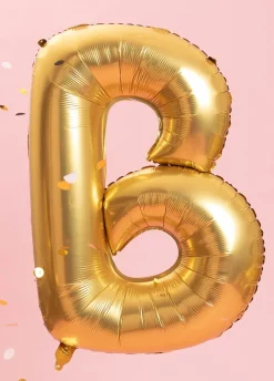 Duży balon LITERKA B matowy 85cm