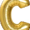 Duży balon LITERKA C matowy 85cm