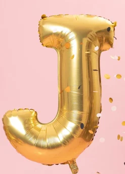 Duży balon LITERKA J matowy 85cm