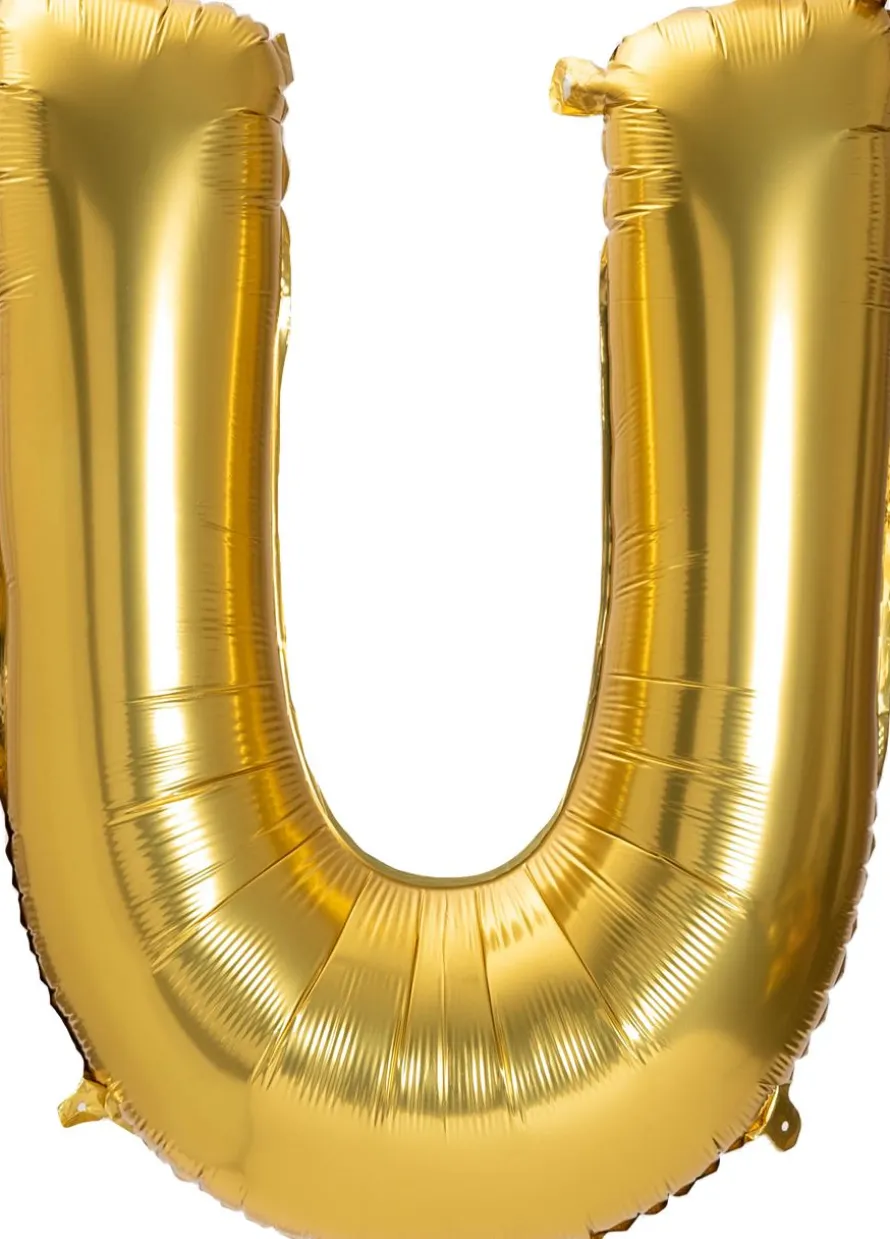 Duży balon LITERKA U matowy 85cm