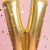 Duży balon LITERKA V matowy 85cm