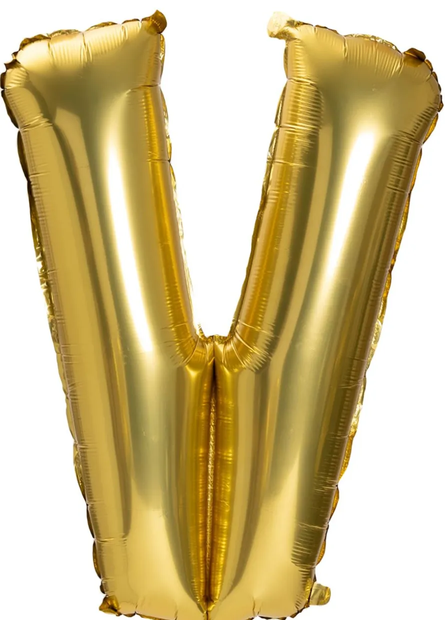 Duży balon LITERKA V matowy 85cm