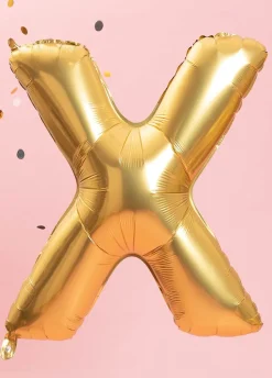 Duży balon LITERKA X matowy 85cm
